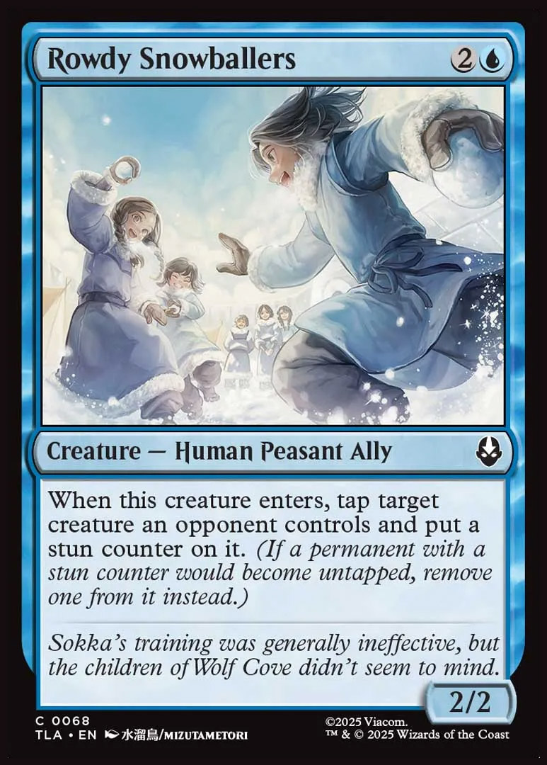Avatar: The Last Airbender Foil: Rowdy Snowballers