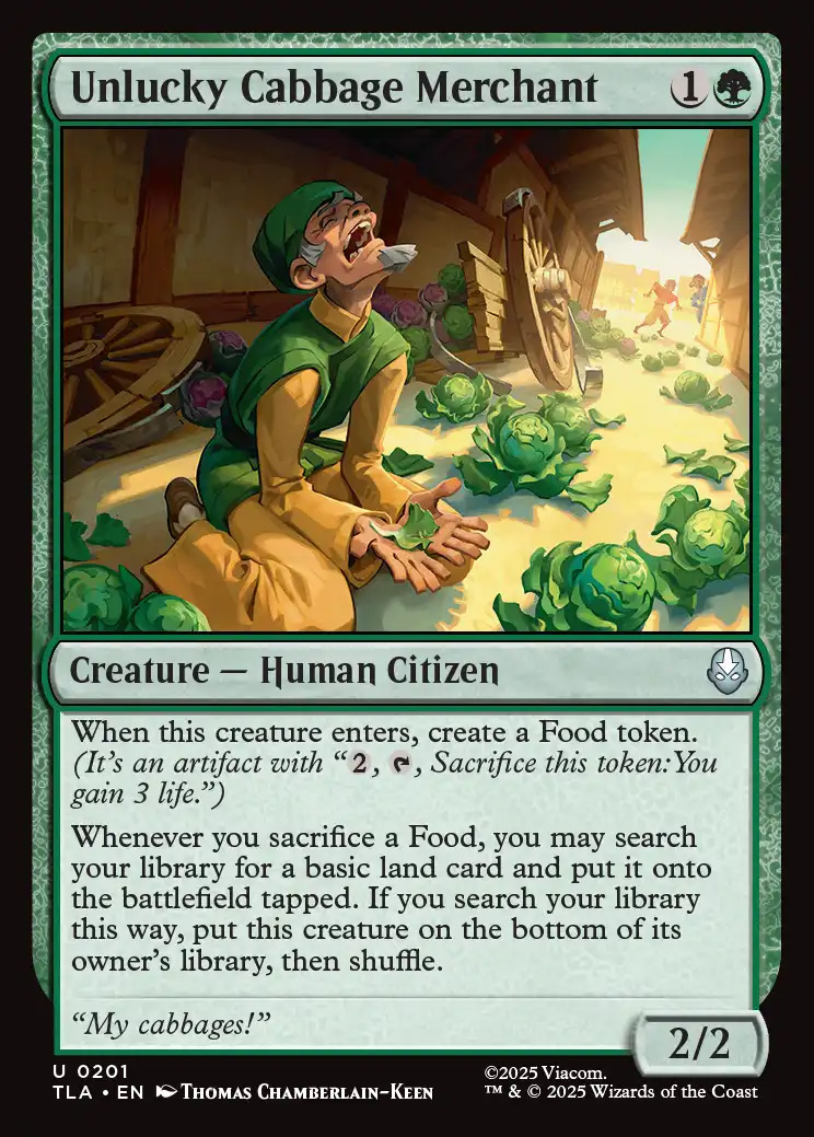 Avatar: The Last Airbender Foil: Unlucky Cabbage Merchant