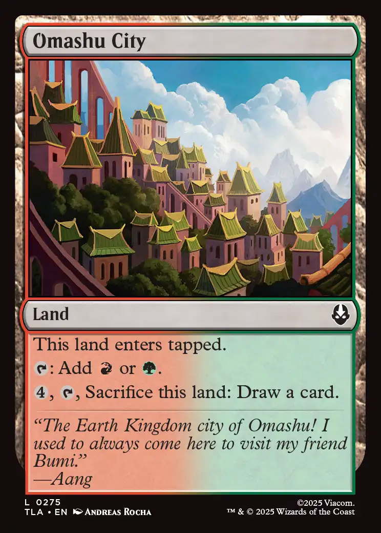Avatar: The Last Airbender Foil: Omashu City