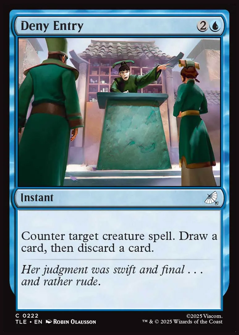 Avatar: The Last Airbender Eternal-Legal: Deny Entry