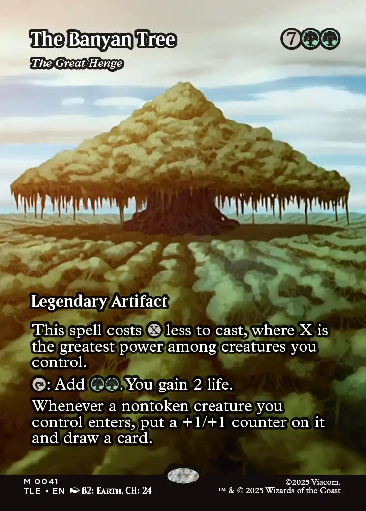 Mtg バンヤングローブの木/The Banyan Tree 英語版　foil Avatar: The Last Airbender Eternal-Legal Variants Foil: The Great