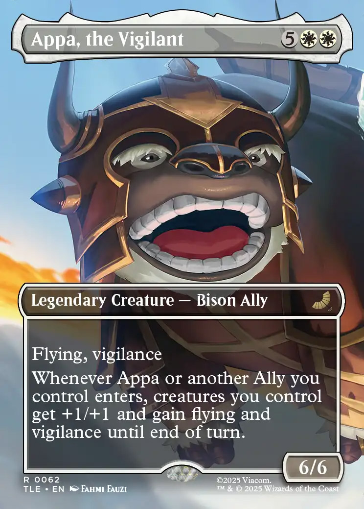 appa mtg card Appa, the Vigilant MTG - Magic: The Gathering | Avatar: The Last Airbender  Scene Boxes #62 (English)