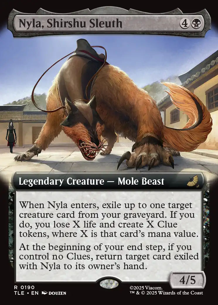 Avatar: The Last Airbender Eternal-Legal Variants Foil: Nyla, Shirshu  Sleuth (0190 - Extended Art)