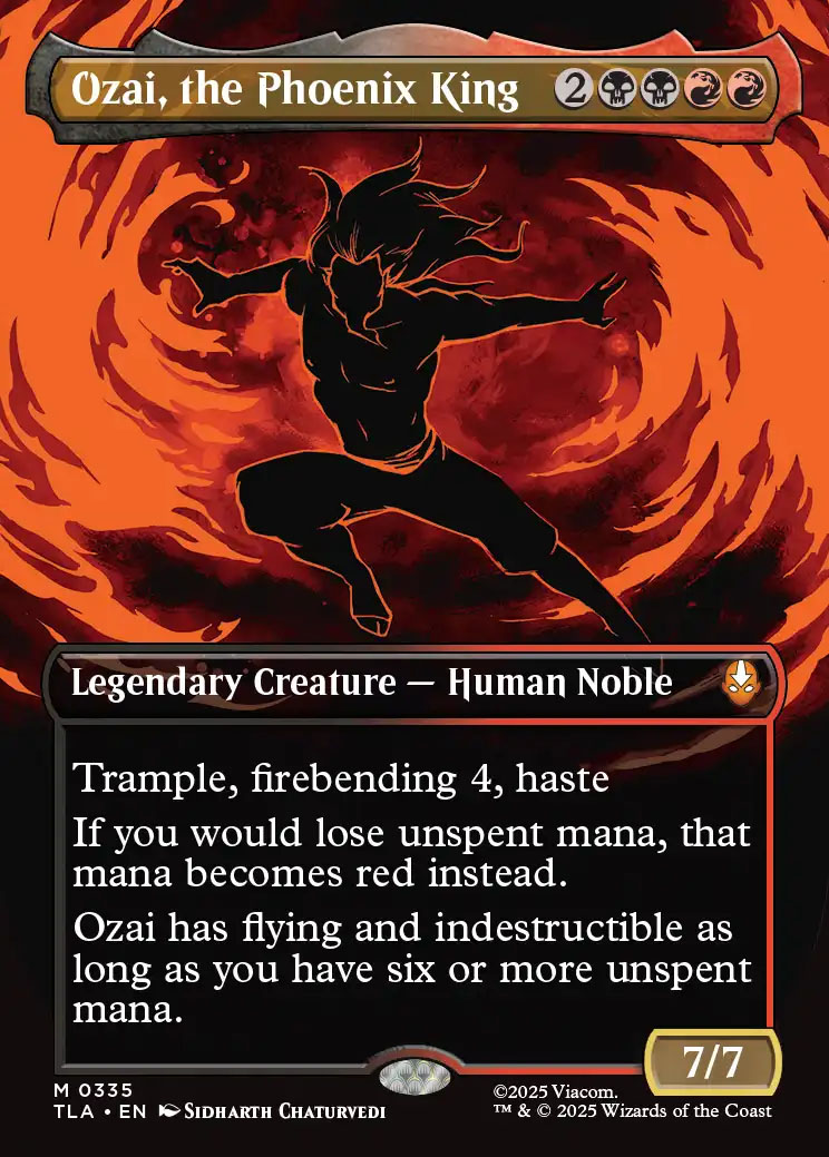 Ozai, the Phoenix King (#335) (borderless)