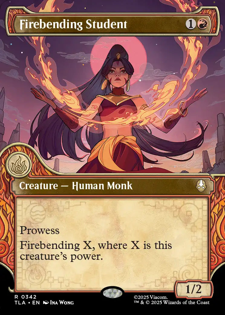 Avatar: The Last Airbender Variants Foil: Fire Lord Azula (0334 -  Borderless)