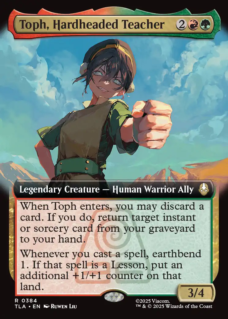 Avatar: The Last Airbender Variants Foil: Toph, the First Metalbender (0353  - Showcase)
