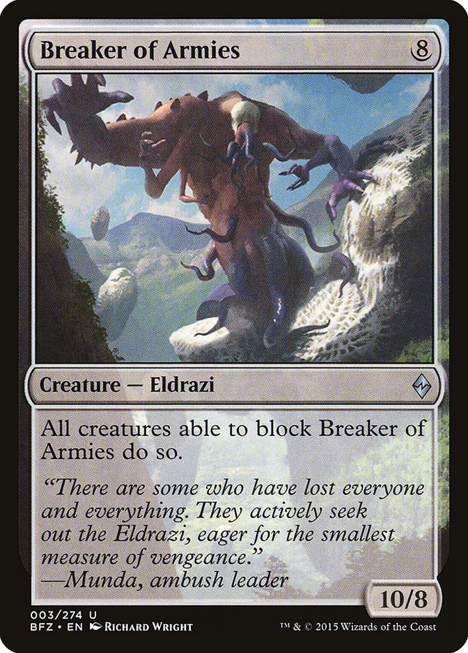 mtg battle for zendikar card prices Magic: the Gathering - Breaker of Armies (003/274)