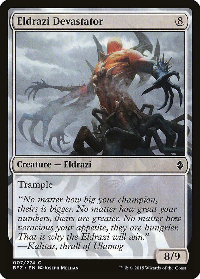 Eldrazi Devastator | Battle for Zendikar Foil | Modern | Card Kingdom