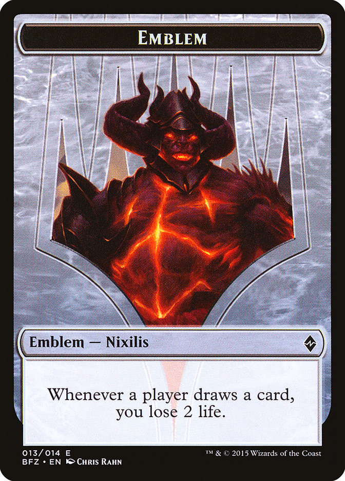emblem card mtg Ajani, Adversary of Tyrants [Core Set 2019 Tokens] The Ring Emblem MTG (magic: