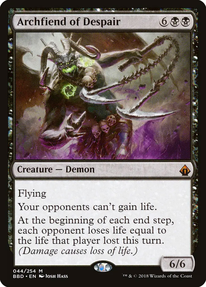 mtg battlebond card list price Archfiend of Despair - Black
