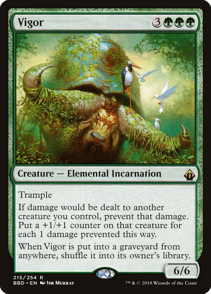 battlebond mtg card list Mtg Battlebond Rare Vigor #215