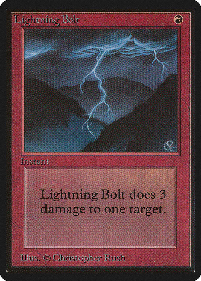 MTG 稲妻　Lightning Bolt ベータ　LEB BETA PSA7 Lightning Bolt | Beta | Card Kingdom