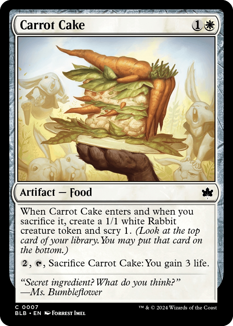 carrot cake mtg card Carrot Cake [Bloomburrow] main image 0