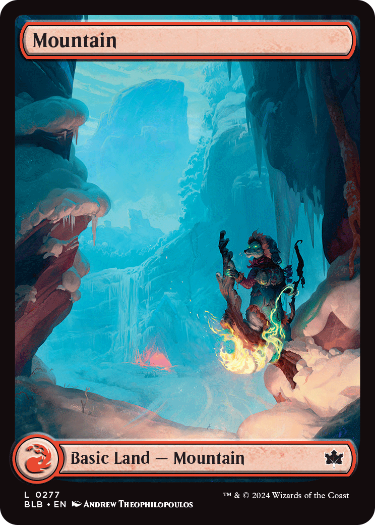Magic the Gathering Bloomburrow Common Mountain #277