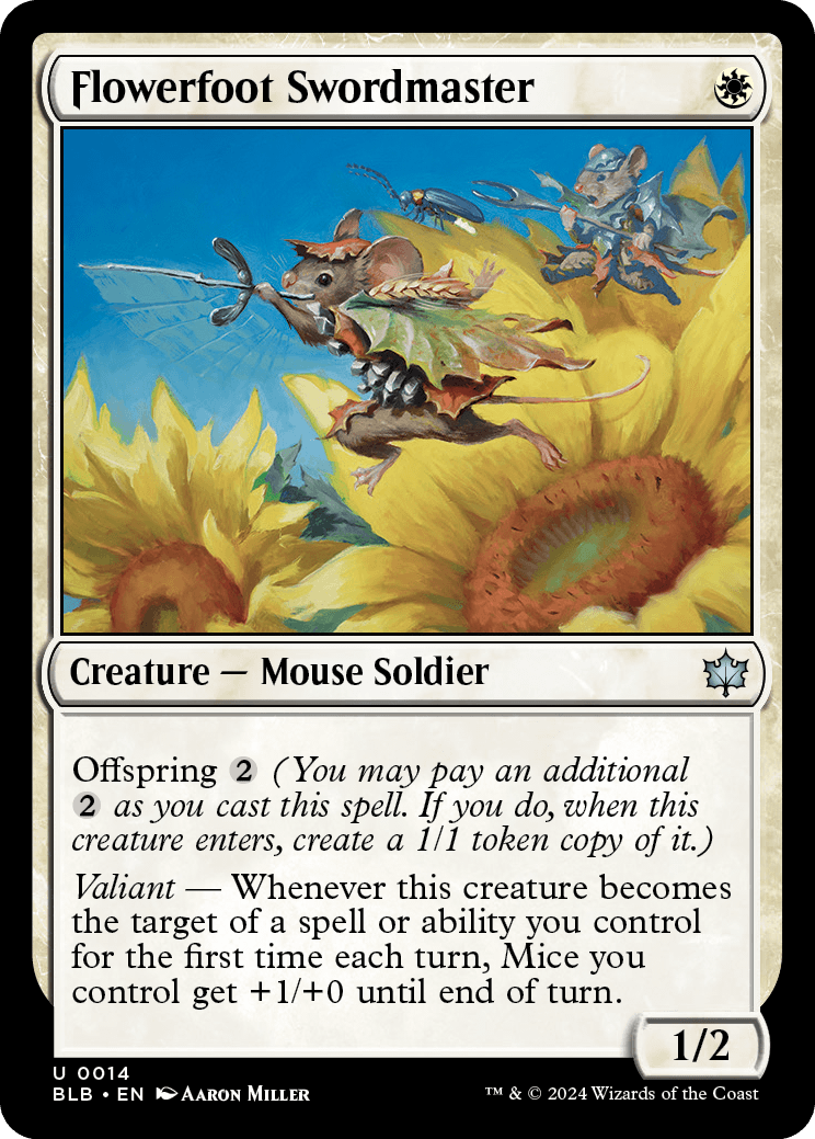 Flowerfoot Swordmaster | Bloomburrow Foil | Standard | Card Kingdom