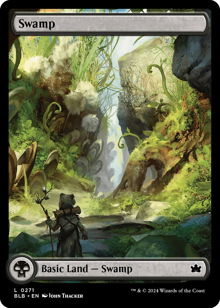 mtg bloomburrow signed art card Valley Questcaller Art Card (Gold-Stamped Signature) [Bloomburrow Art main image 0
