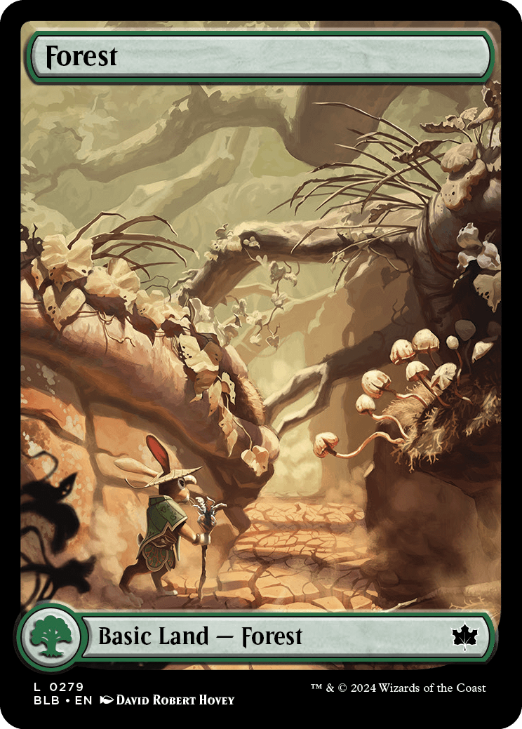 mtg bloomburrow signed art card Valley Questcaller Art Card (Gold-Stamped Signature) [Bloomburrow Art main image 1