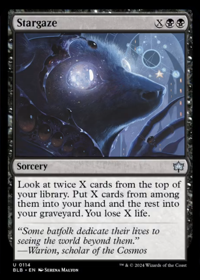 bloomburrow mtg card kingdom Magic the Gathering Bloomburrow Uncommon Stargaze #114