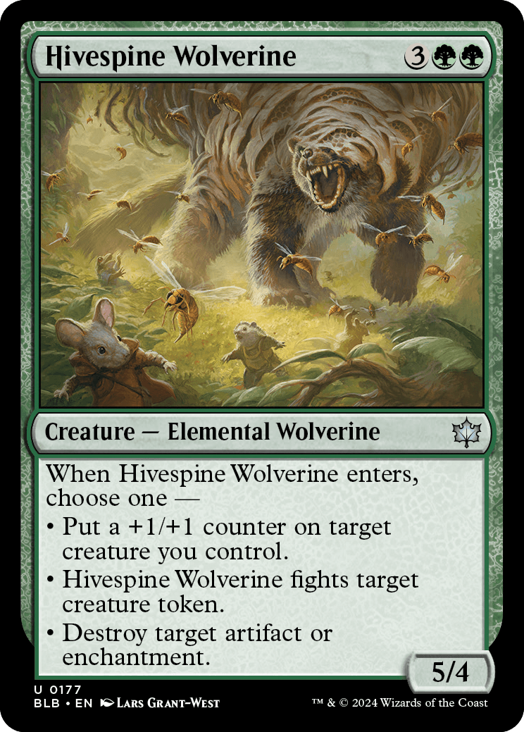 Hivespine Wolverine | Bloomburrow Foil | Standard | Card Kingdom