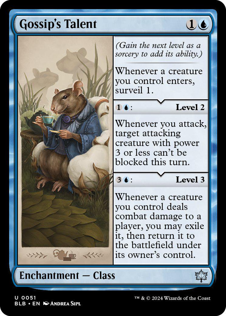 mtg bloomburrow talent cards Gossip's Talent | Bloomburrow | Standard
