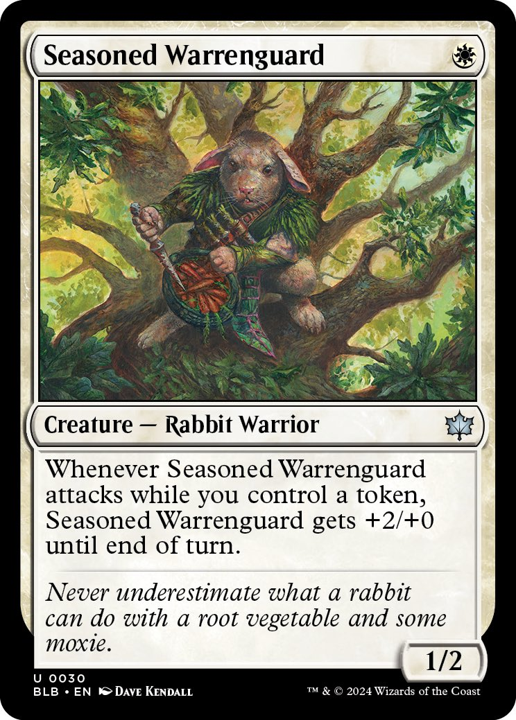Seasoned Warrenguard | Bloomburrow Foil | Standard | Card Kingdom