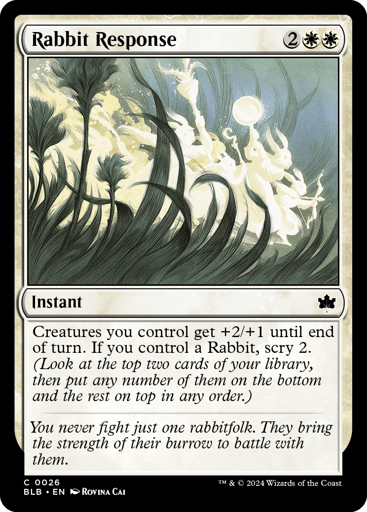 Rabbit Response | Bloomburrow Foil | Standard | Card Kingdom
