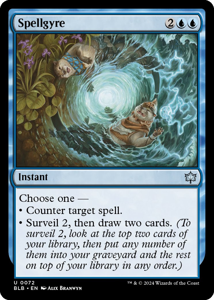 Magic the Gathering Bloomburrow Uncommon Spellgyre #72