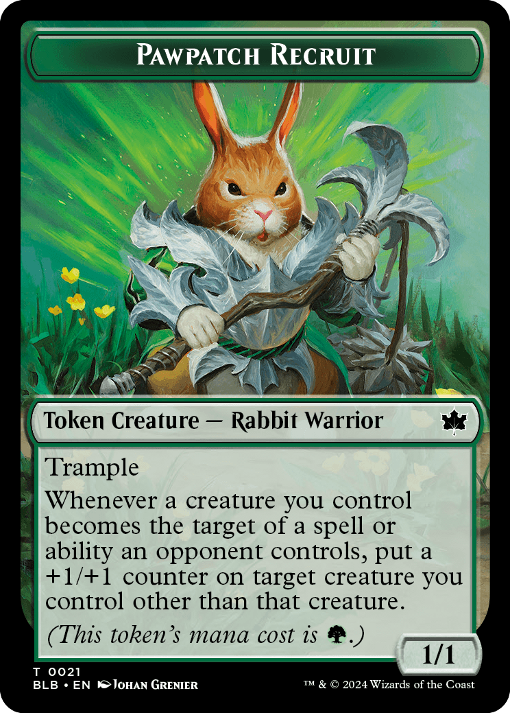 Intrepid Rabbit Token | Bloomburrow | Standard | Card Kingdom