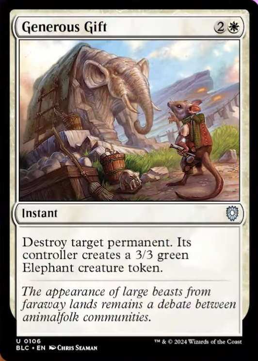 Generous Gift | Bloomburrow Commander Decks | Commander | Card Kingdom