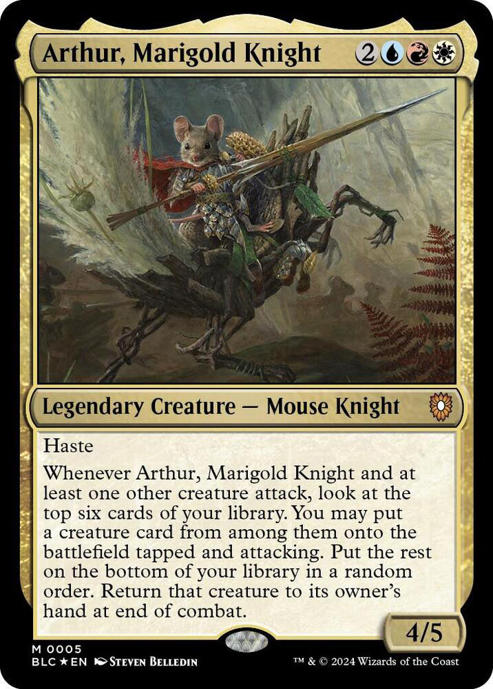 Arthur, Marigold Knight | Bloomburrow Commander Decks Foil | Commander |  Card Kingdom