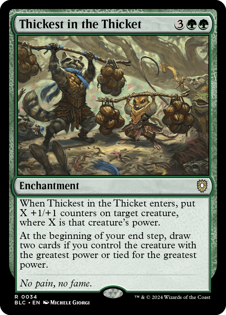 Thickest in the Thicket | Bloomburrow Commander Decks | Commander | Card  Kingdom