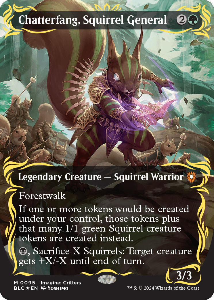 Chatterfang, Squirrel General | Bloomburrow Commander Decks Variants Foil |  Commander | Card Kingdom