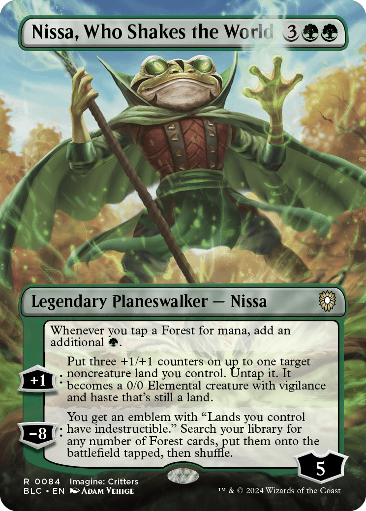 Nissa, Who Shakes the World | Bloomburrow Commander Decks Variants Foil |  Commander | Card Kingdom