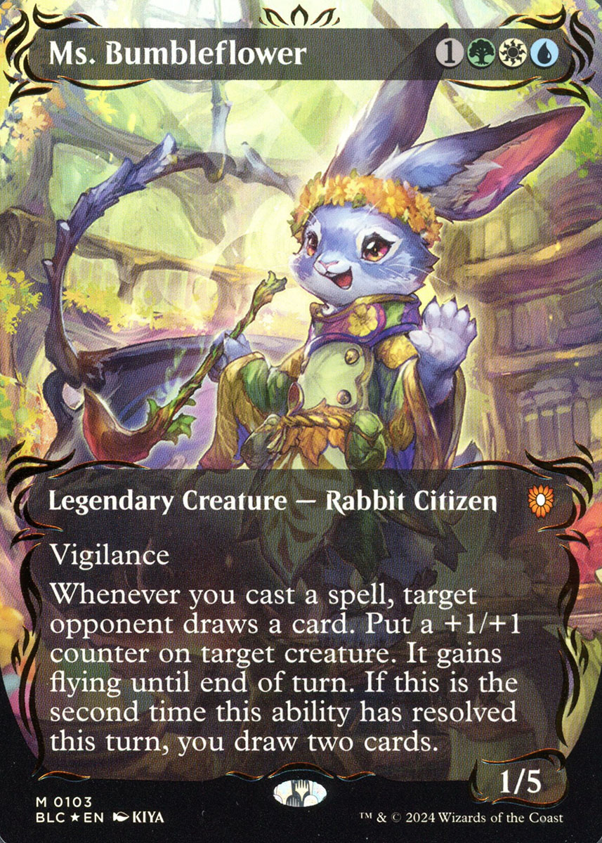 ブルームバロウ バンブルフラワー夫人 レイズドFoil FOIL] バンブルフラワー夫人/Ms. Bumbleflower (全面アート版