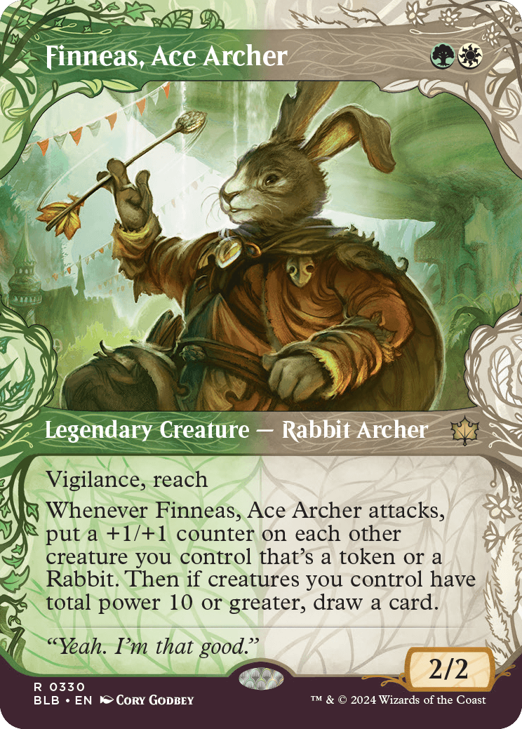 Finneas, Ace Archer | Bloomburrow Variants Foil | Standard