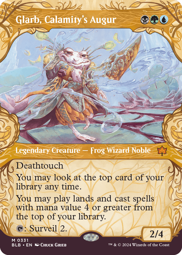 mtg bloomburrow showcase cards Hugs, Grisly Guardian (Showcase) [Bloomburrow] main image 1