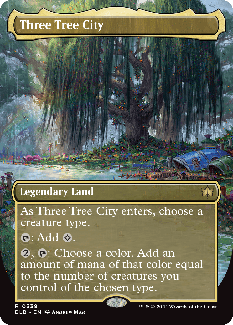 Three Tree City | Bloomburrow Variants Foil | Standard