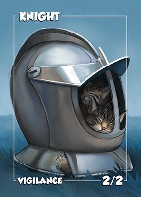 Magic The Gathering Cards | Card Kingdom Tokens | Knight Token | (variation)