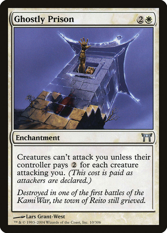 Magic the Gathering Champions of Kamigawa Uncommon Ghostly Prison #10 [Lightly Played]