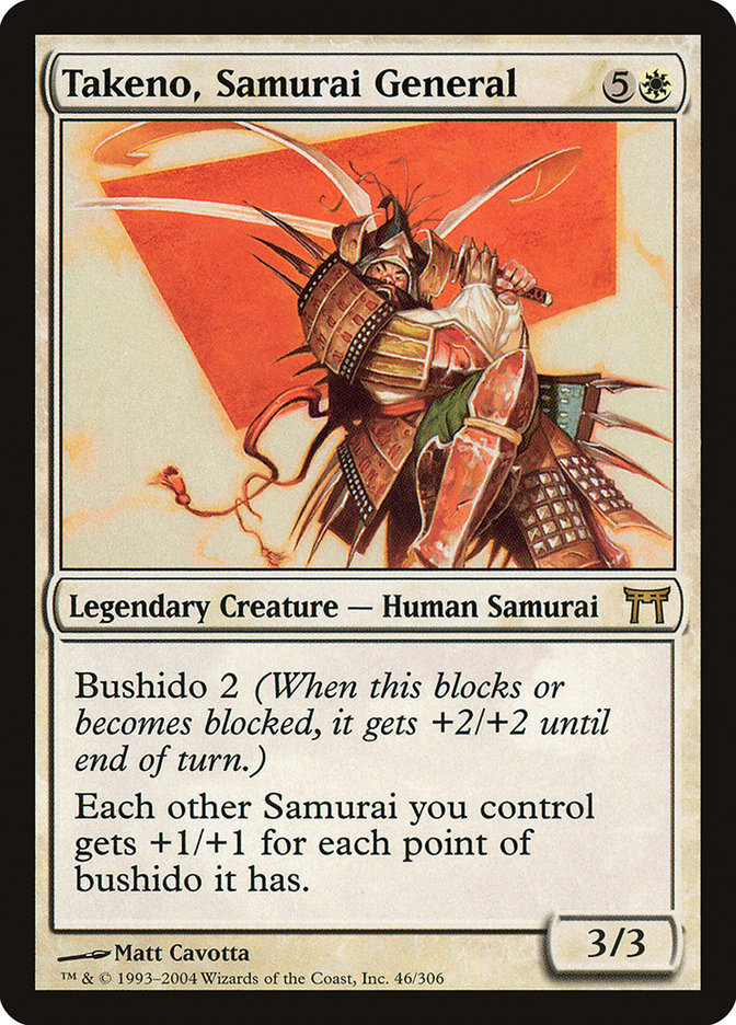 mtg samurai cards Takeno, Samurai General | Champions of Kamigawa | Modern