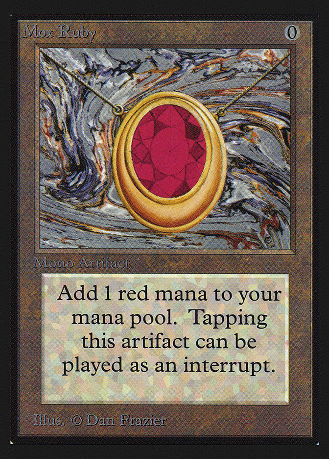 ※値下げ不可　MTG　Mox Ruby　モックスルビー　サインド　mox Mox Ruby | Collectors Ed Intl | Card Kingdom