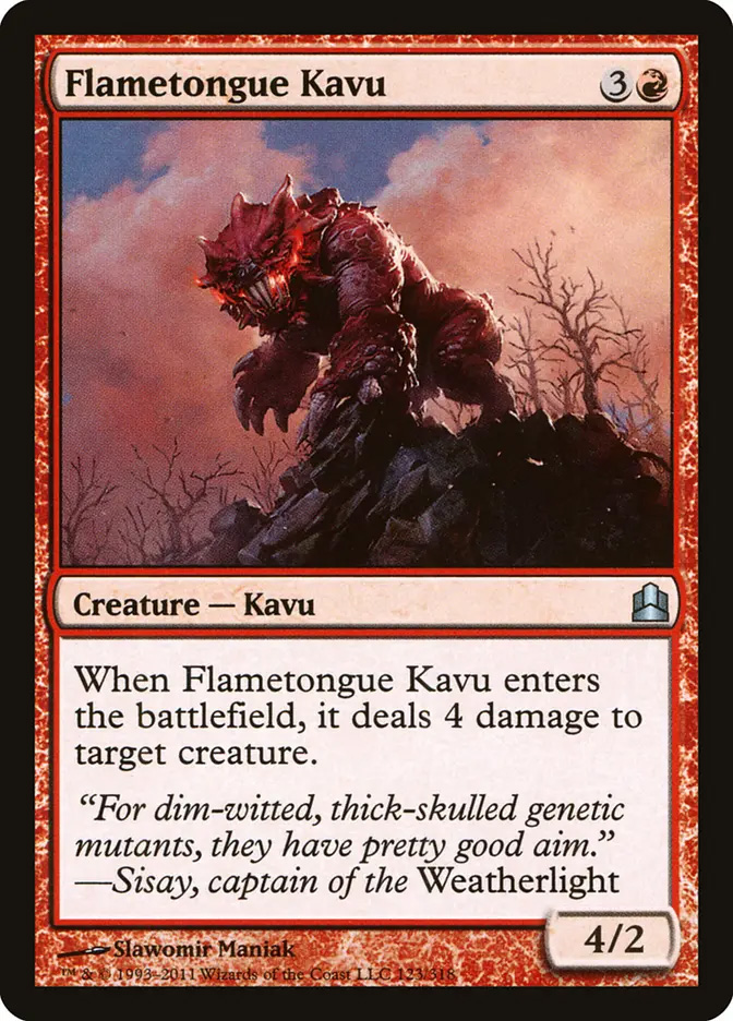mtg kavu cards Bloodfire [Apocalypse] and conquest Territorial Kavu | Modern Horizons