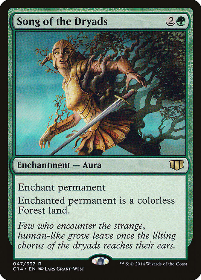 Mtg 2014 Commander Rare Song of the Dryads