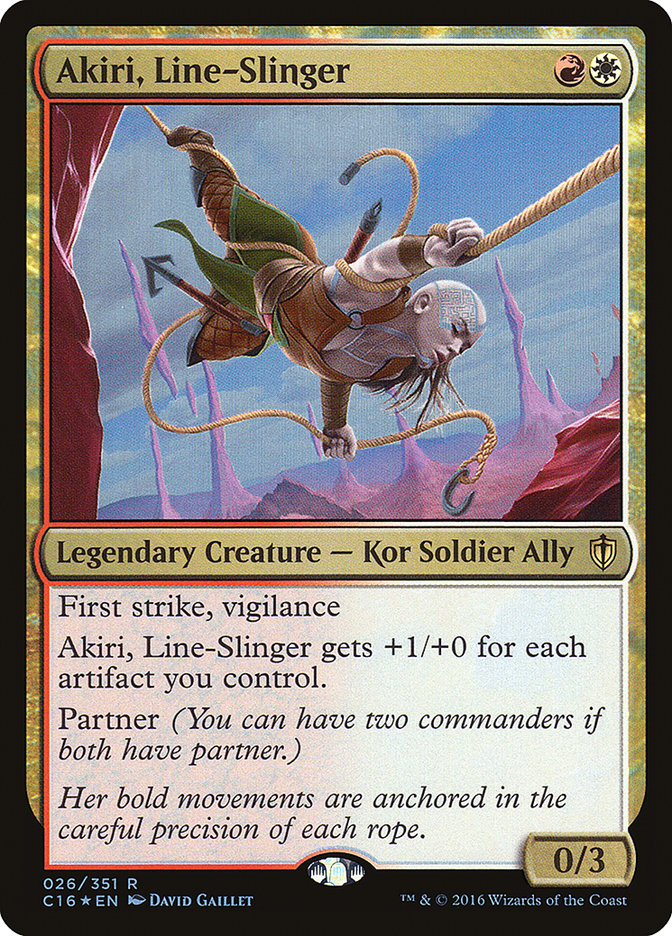 mtg 2016 cards Akiri, Line-Slinger | Commander 2016 | Commander