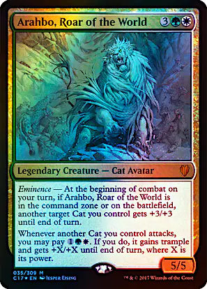 mtg arahbo roar of the world commander deck Aragbo, EDH Tech If you do Arahbo, Roar of the World