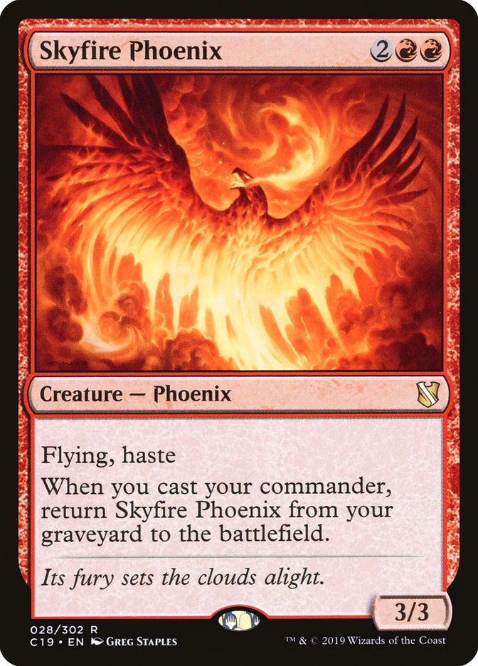 mtg phoenix commander deck Skyfire Phoenix | Commander 2019 | Commander