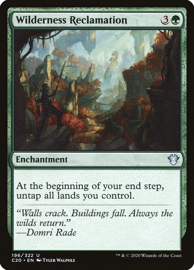 mtg cards like wilderness reclamation Search Results holofoil pattern or surface detail) MTG 1x Wilderness Reclamation NM