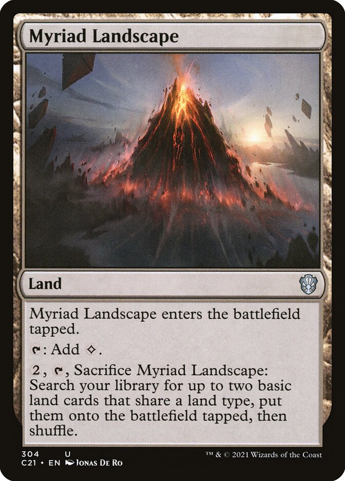 mtg myriad commander deck Saruman of Many Colors LotR MILL SPELL STEAL Magic Custom Commande  CommanderComplete Myriad Landscape enters the battlefield tapped. Magic: The Gathering Innistrad: Midnight