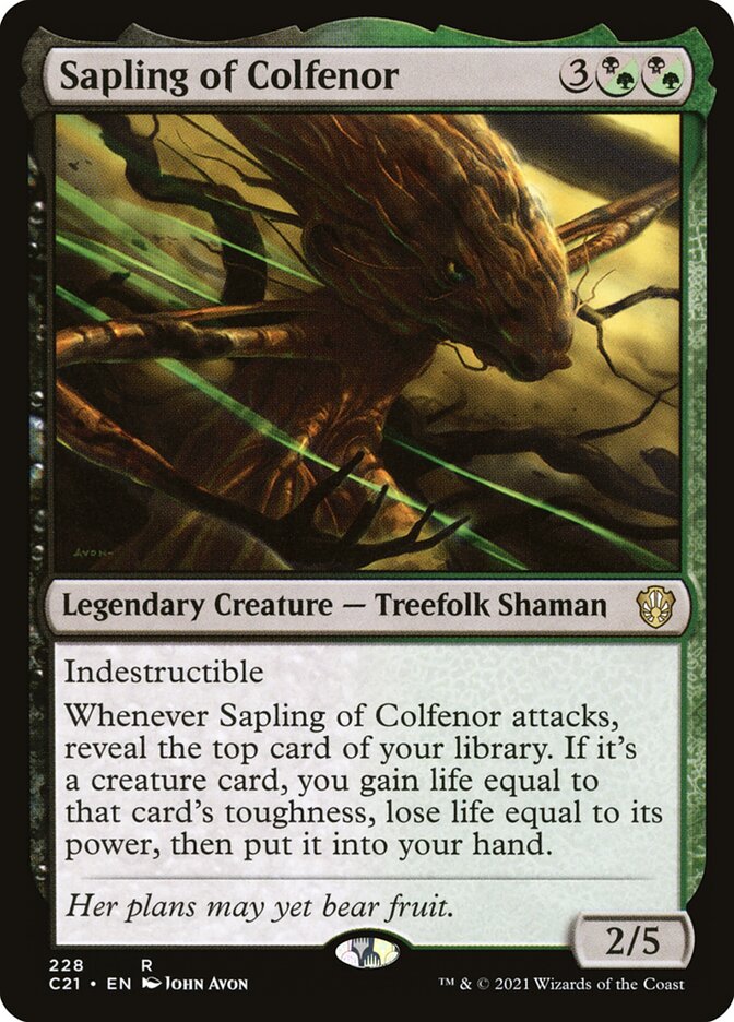 Sapling of Colfenor | Commander 2021 | Commander | Card Kingdom
