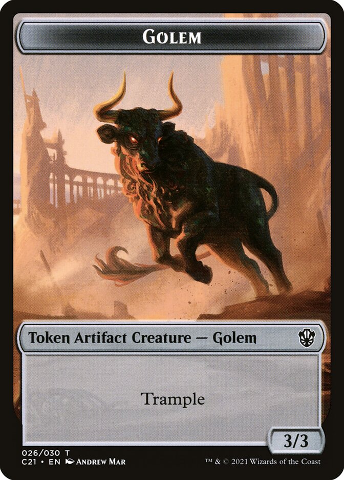 Golem Token // Thopter Token | Commander 2021 | Commander | Card Kingdom